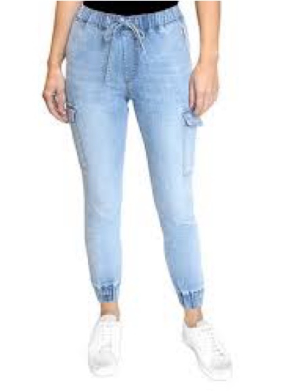 Almost Famous Light Blue Relaxed Cargo Joggers